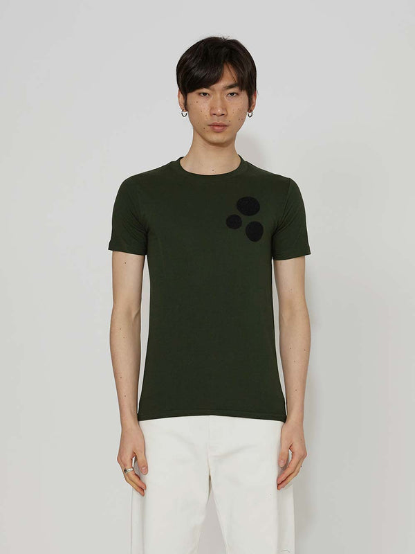 Lou Dalton Velcro Spot Green T-Shirt - Archive Clothing
